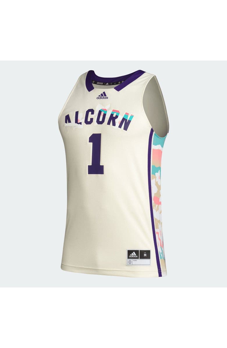 adidas Men's adidas #1 Khaki Alcorn State Braves Honoring Black Excellence Basketball Jersey, Alternate, color, Khaki