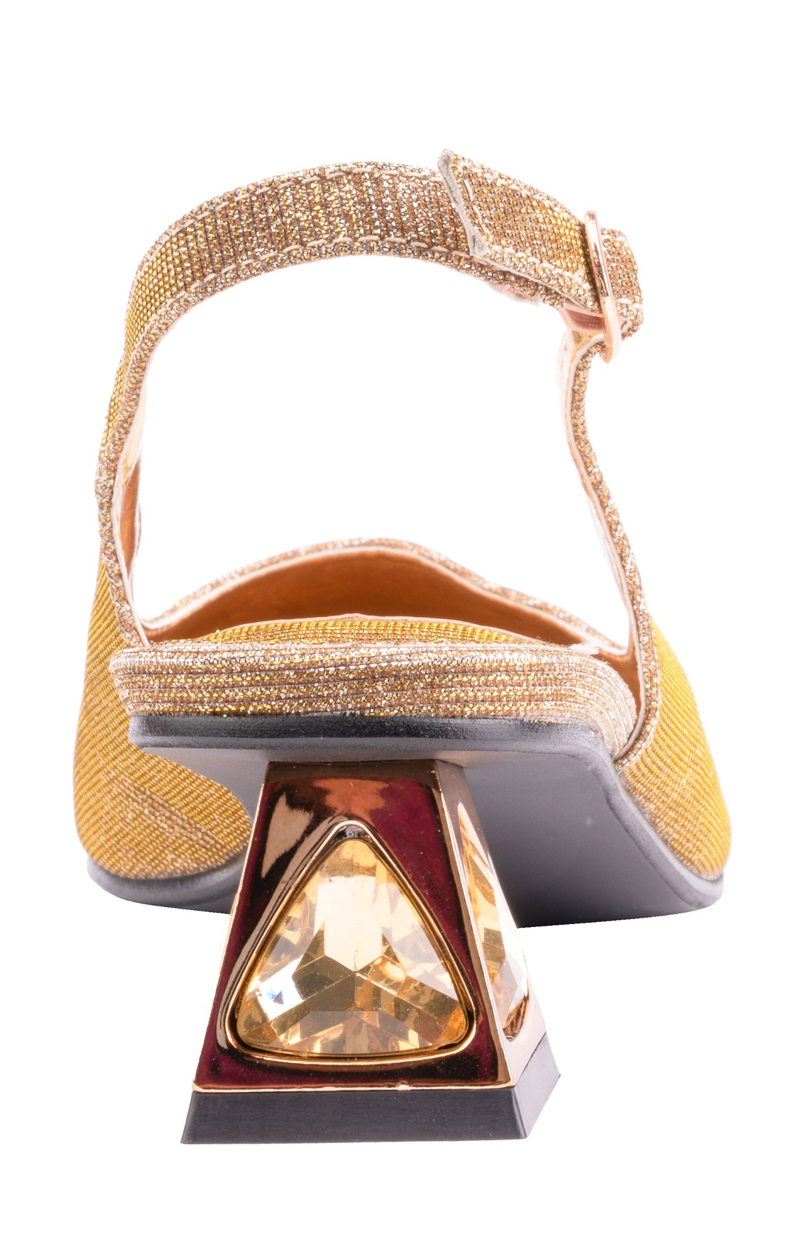Ruby Slingback Pump, Alternate, color, GOLD