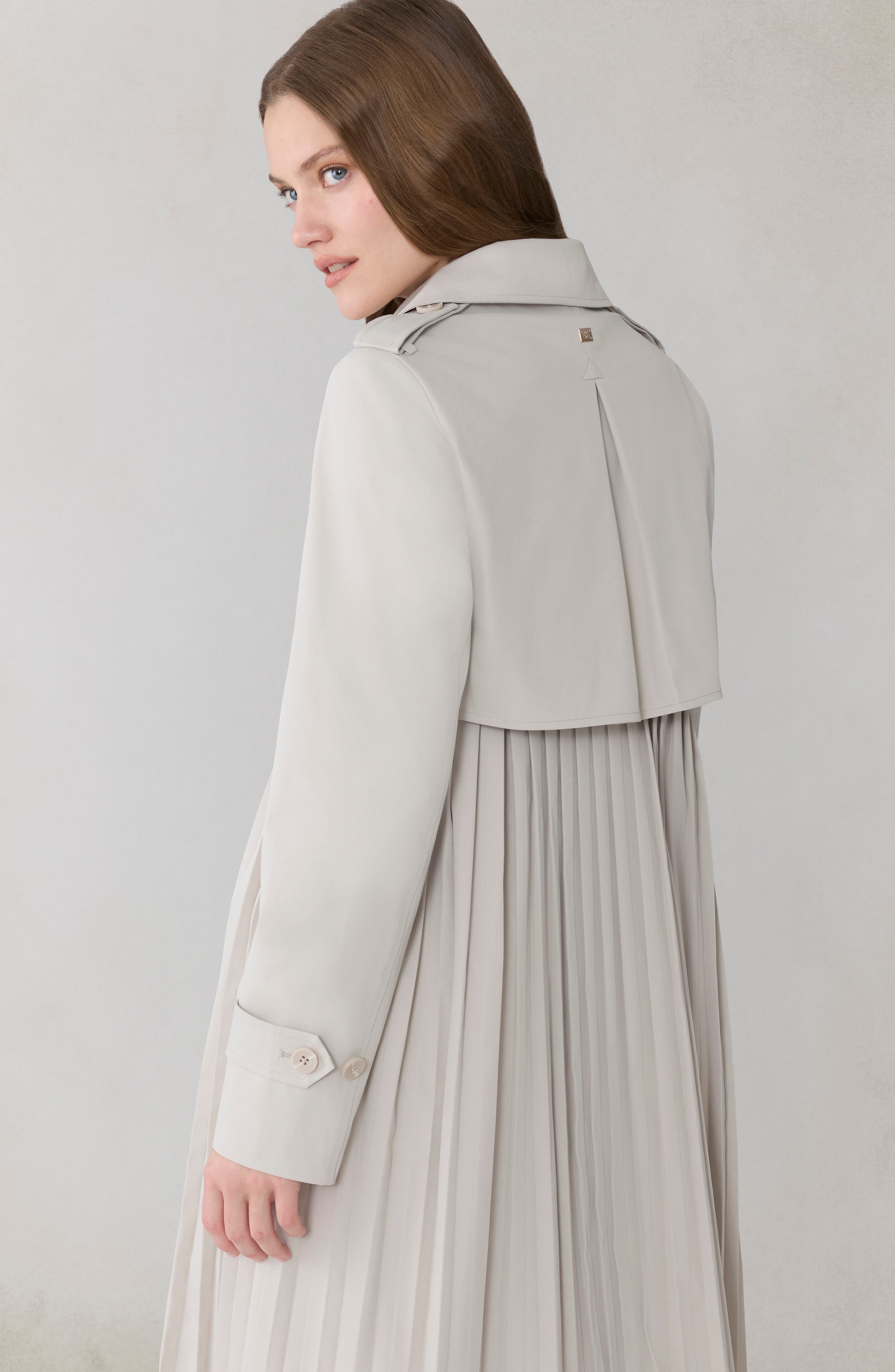 pleated dress coat Coat Pleated Dress Black / FR 44