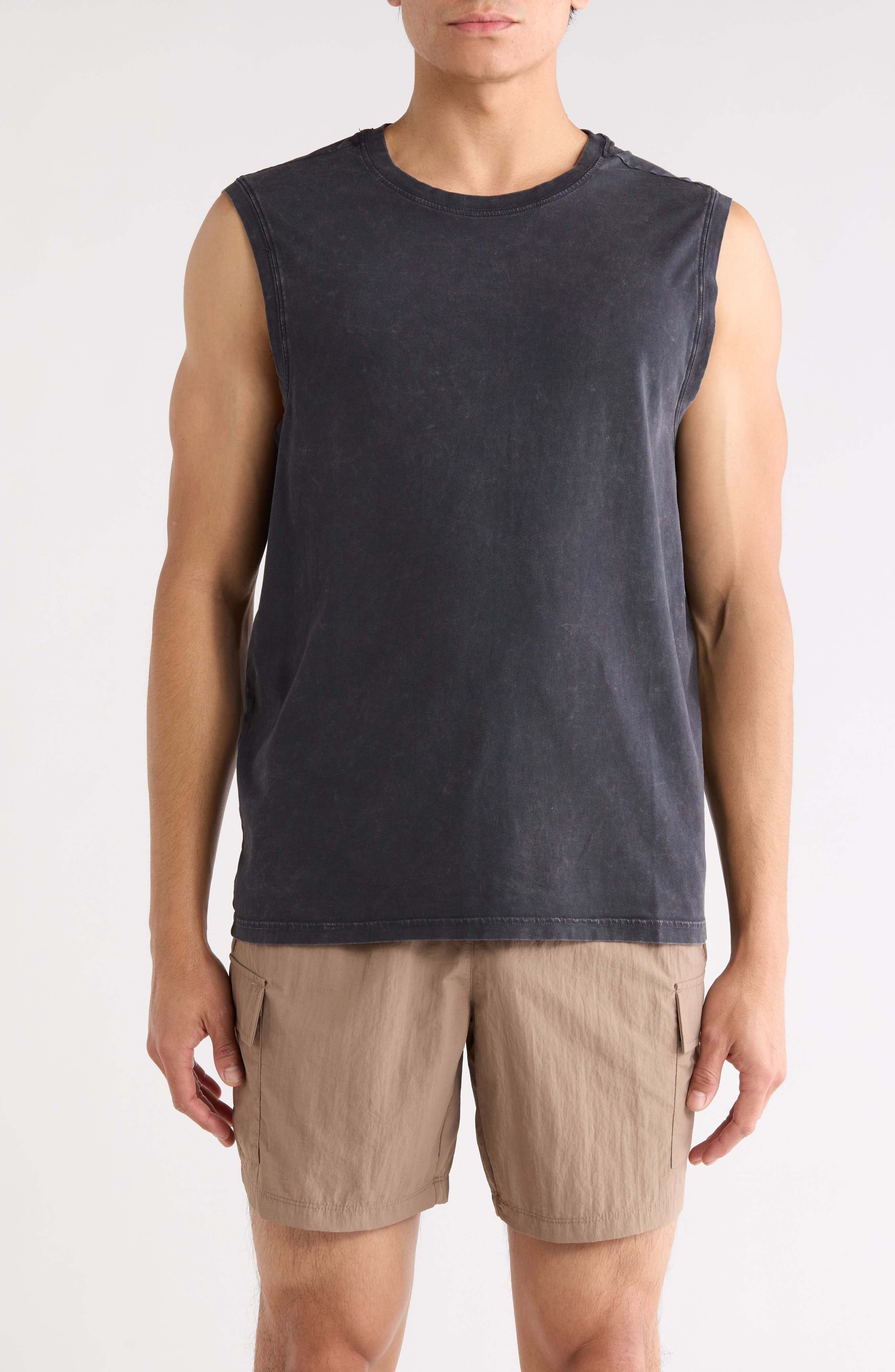 90 DEGREE BY REFLEX Acid Wash Cotton Blend Tank