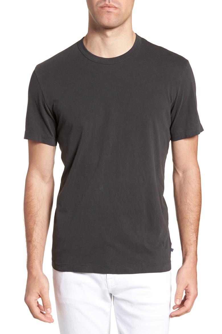Crewneck Jersey T-Shirt, Main, color, CARBON PIGMENT