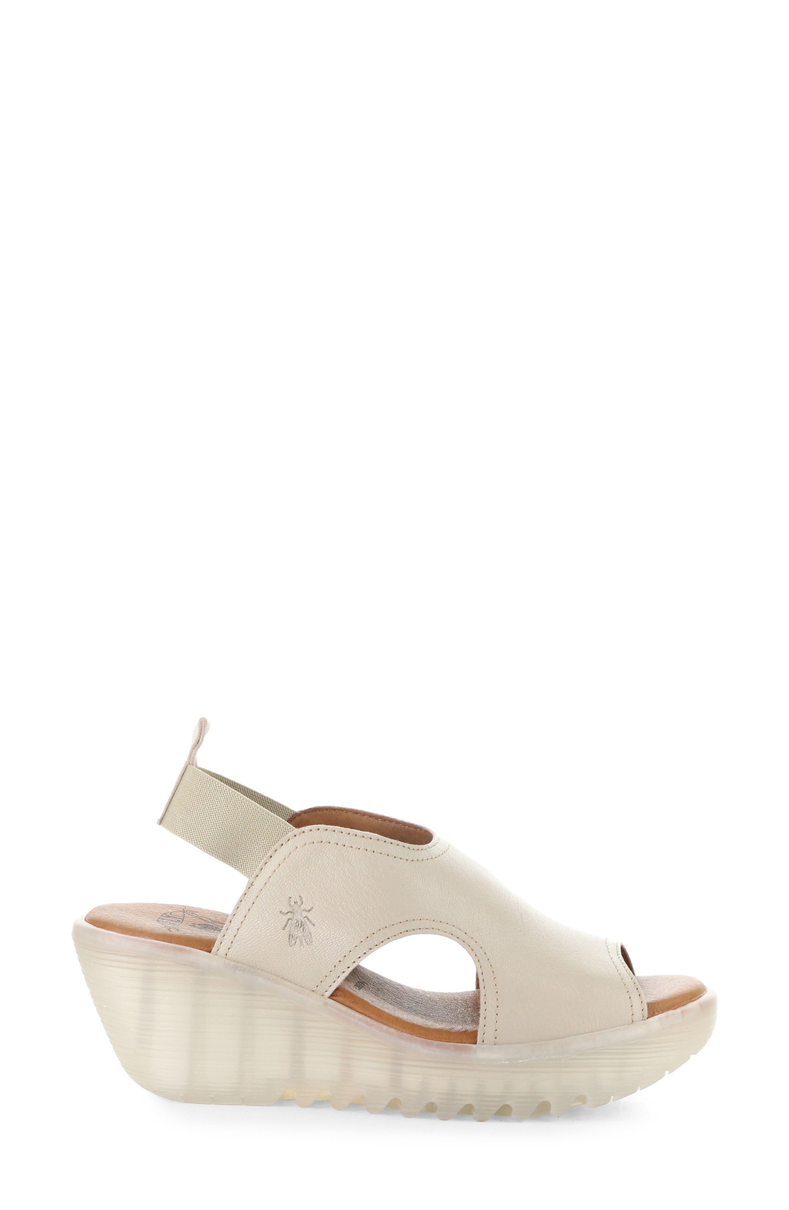 Liku Slingback Platform Wedge Sandal, Alternate, color, TAUPE