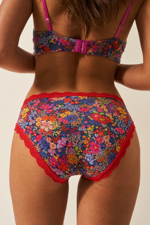 Stripe & Stare Original Knicker Four Pack In Full Bloom