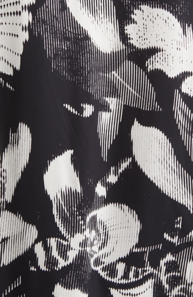 AllSaints Frequency Floral Short Sleeve Button-Up Camp Shirt, Alternate, color,