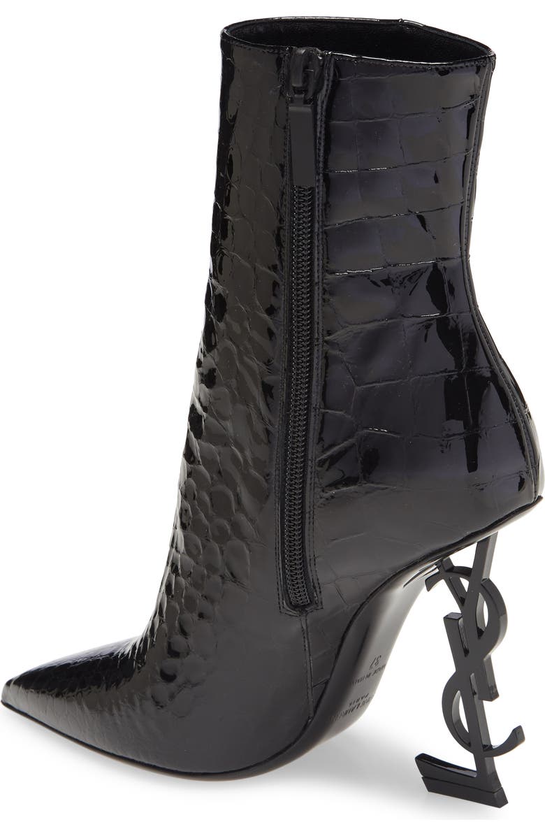 Saint Laurent Opyum YSL Pointed Toe Bootie, Alternate, color,