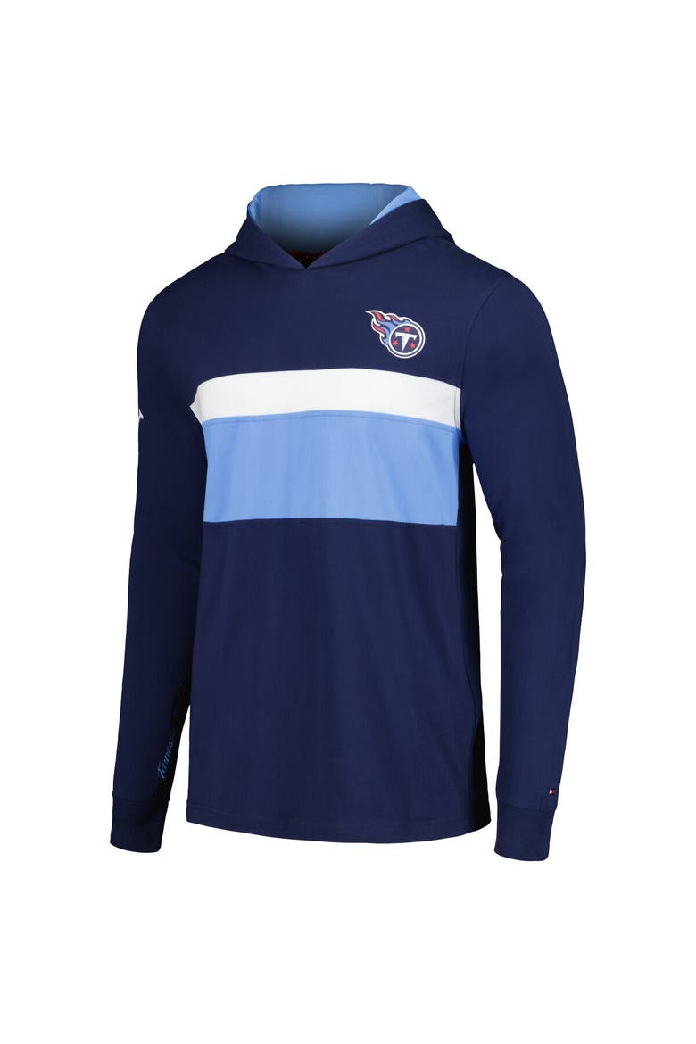 Men's Tommy Hilfiger  Navy Tennessee Titans Morgan Long Sleeve Hoodie T-Shirt, Alternate, color, Navy