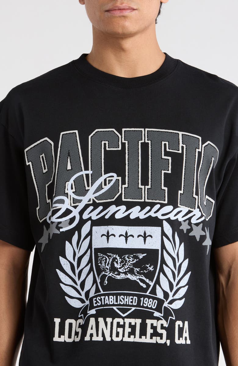 PacSun Crest Cotton Graphic T-Shirt, Alternate, color, Black