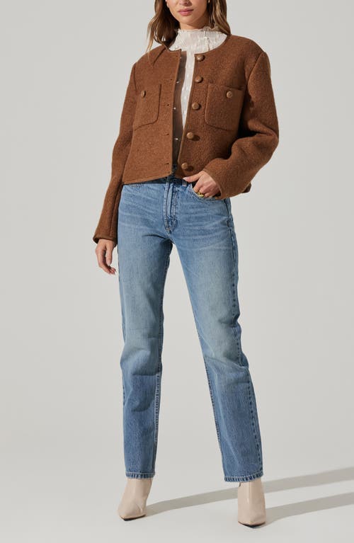 Astr The Label Calliope Jacket In Brown