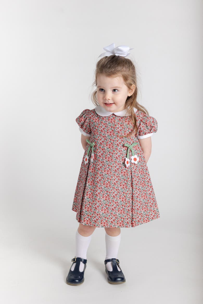 Floral Dress With Flowers, Alternate, color, Red Floral