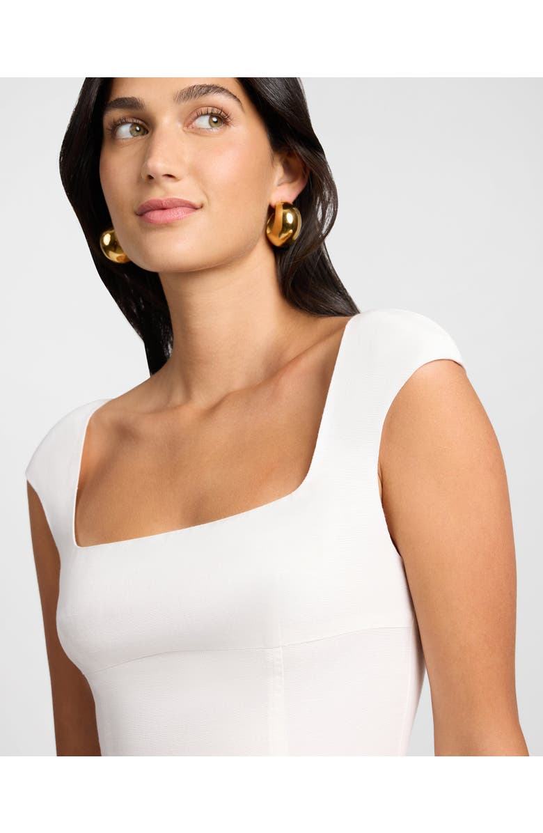 Onia Linen Peplum Top, Alternate, color, White