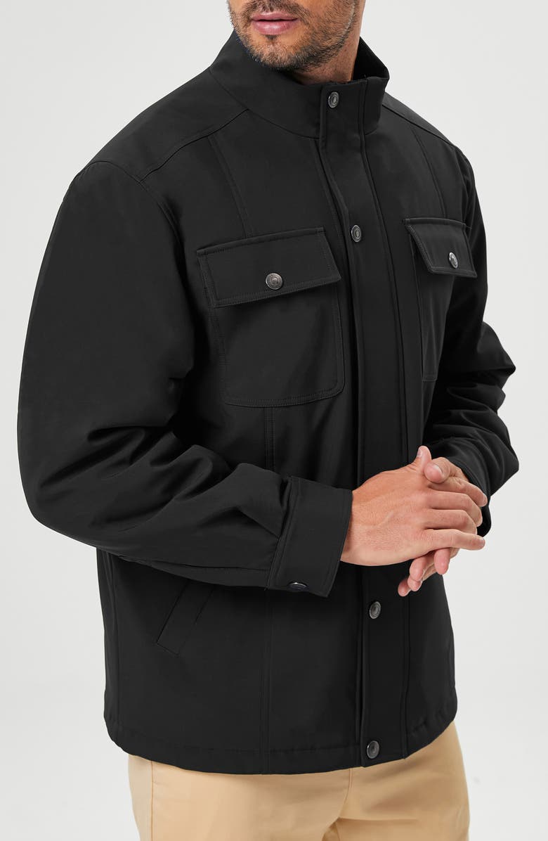 HAWKE & CO SOFTSHELL WORK JACKET, Alternate, color, Black