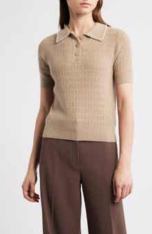 Elie Tahari The Stevie Cashmere Polo Sweater
