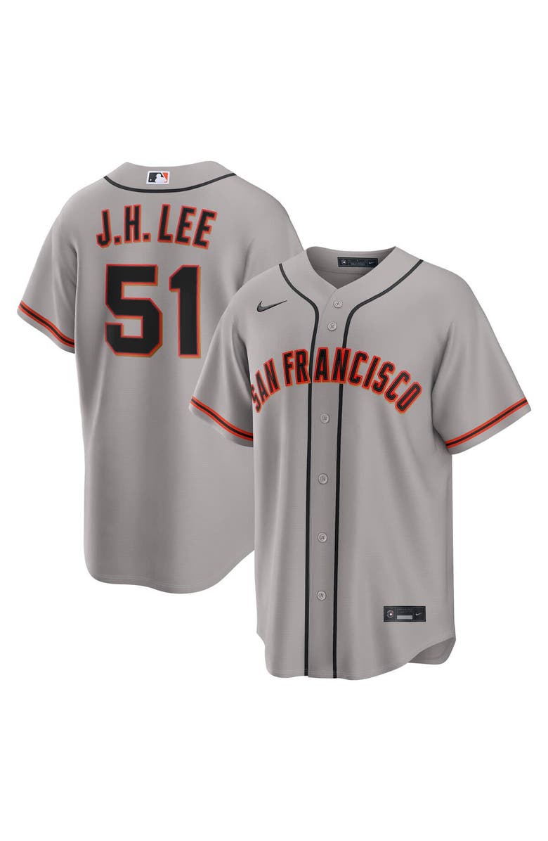 Nike Men's Nike Jung Hoo Lee Gray San Francisco Giants Road Replica Jersey, Main, color, Gray