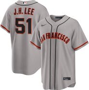 Nike Men's Nike Jung Hoo Lee Gray San Francisco Giants Road Replica Jersey