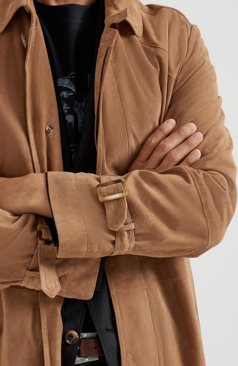 Brunello Cucinelli Suede outerwear, Alternate, color, Biscuit