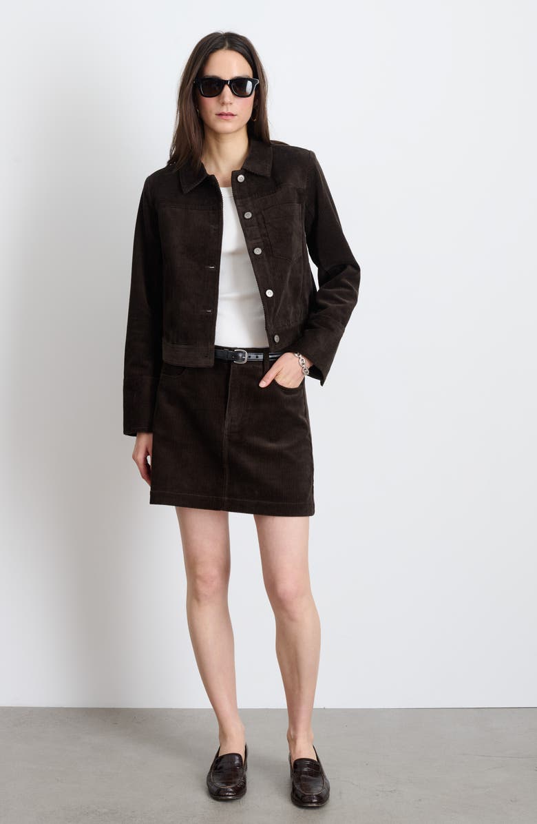 Alex Mill Camden Cotton Corduroy Miniskirt, Alternate, color, 