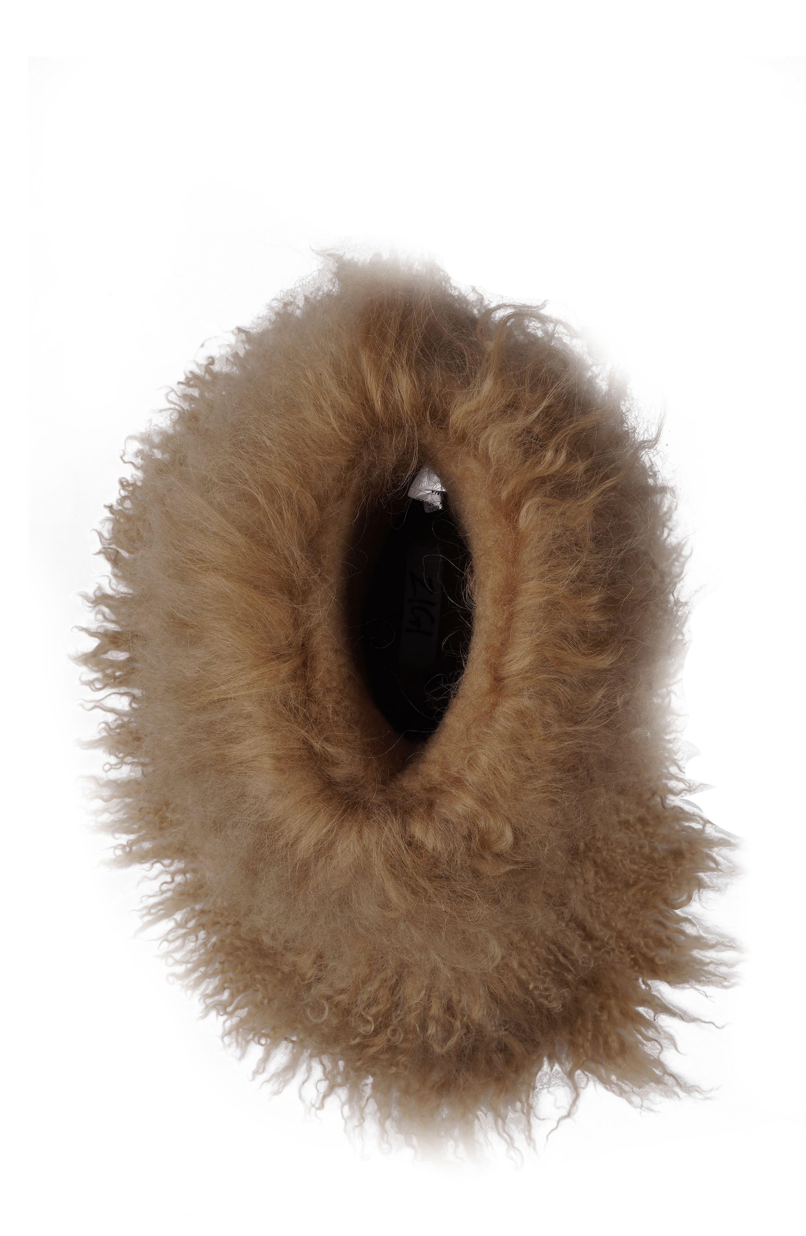 Risha Genuine Shearling Bootie, Alternate, color, NATRL