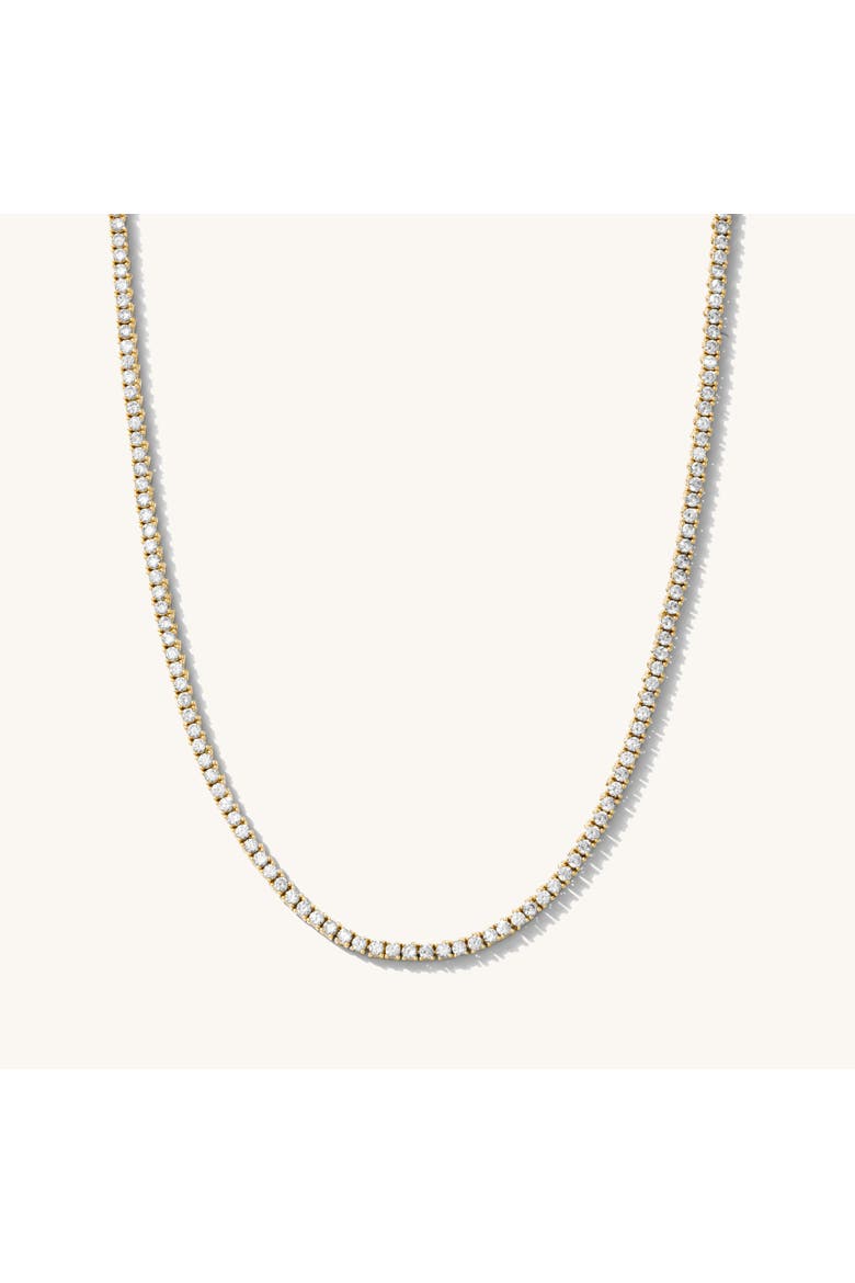 Everyday Tennis Necklace, Main, color, White Topaz