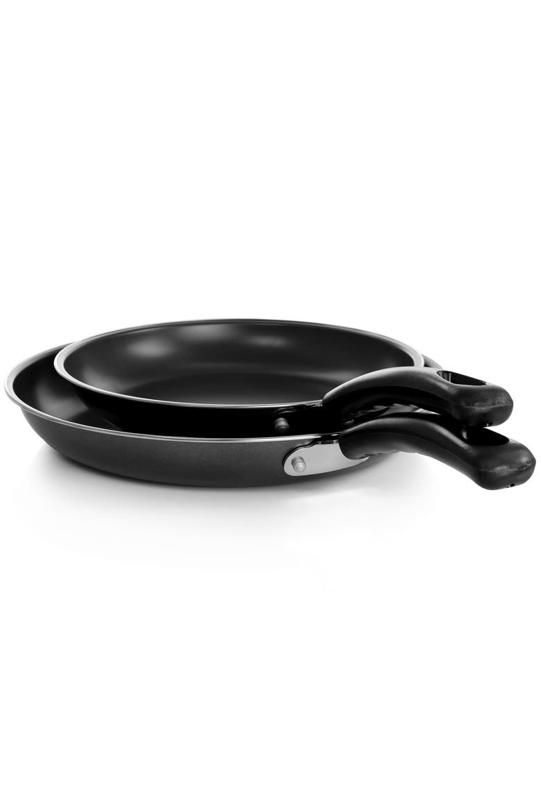 Highberry 2 Piece 12in and 10in Frying Pan Set, Alternate, color, Metallic Grey