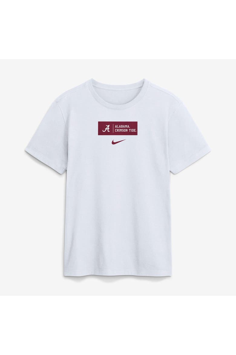 Men's Nike White Alabama Crimson Tide Primetime Crew T-Shirt, Alternate, color, White