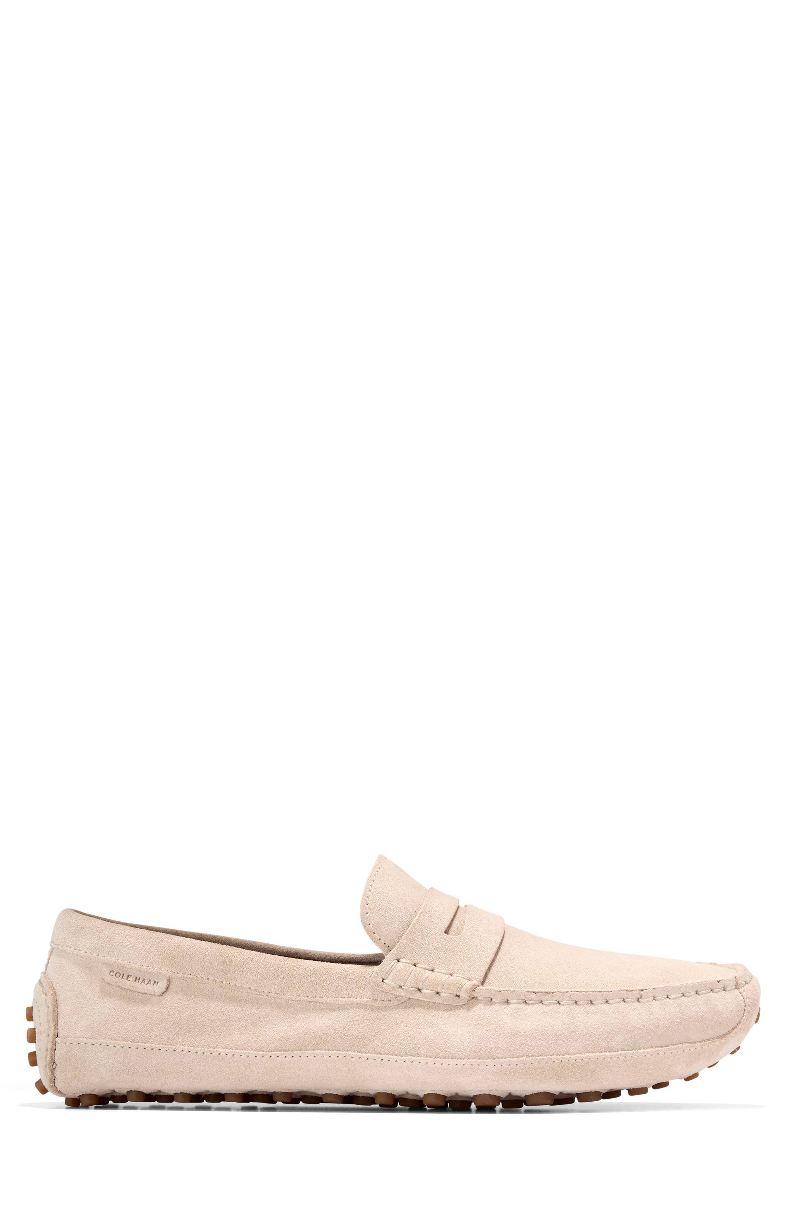 Cole Haan Hall Driving Penny Loafer, Alternate, color, Oxford Tan Suede / Gum