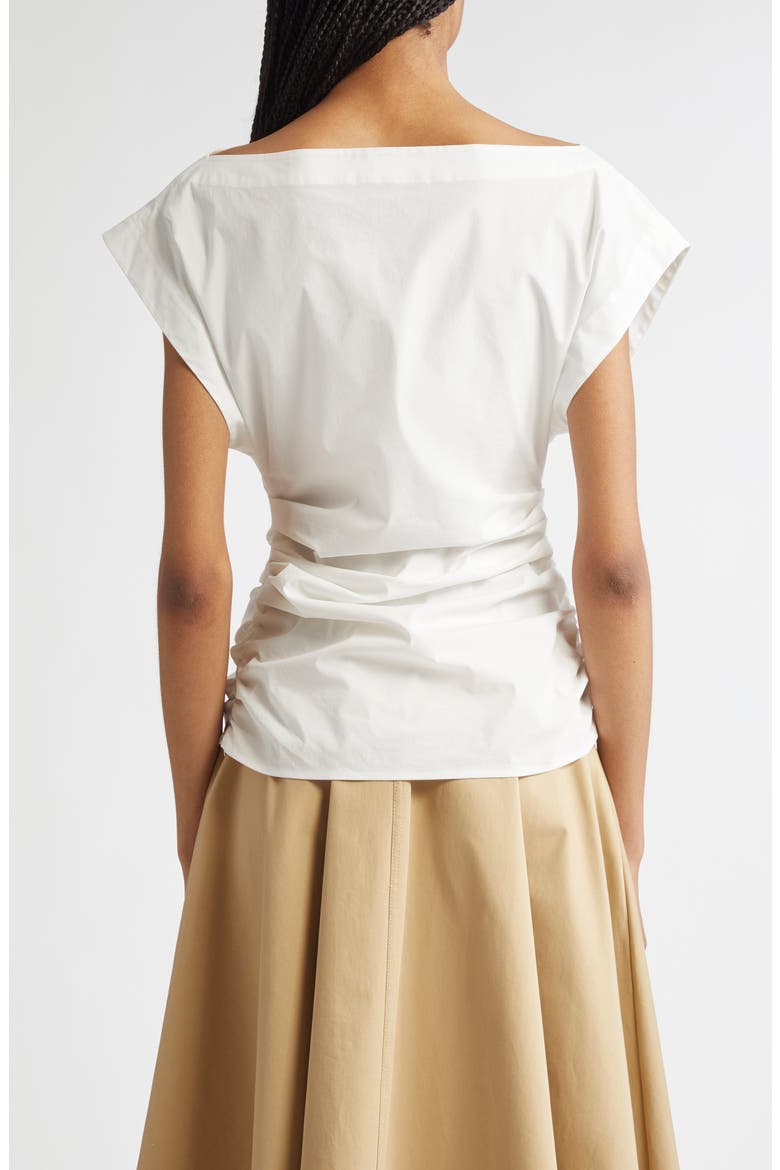 Nara Dolman Sleeve Cotton Top, Alternate, color, WHITE