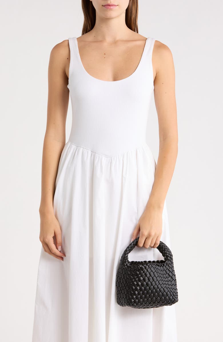 Melie Bianco Sylvie Woven Handbag, Alternate, color, Black