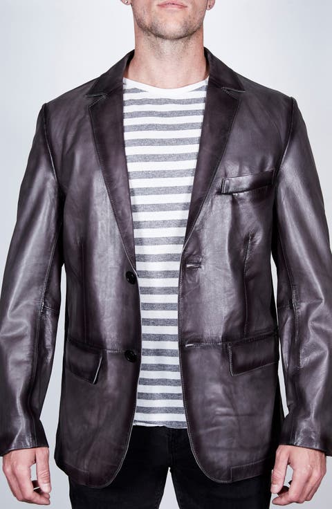 Vintage Leather Blazer