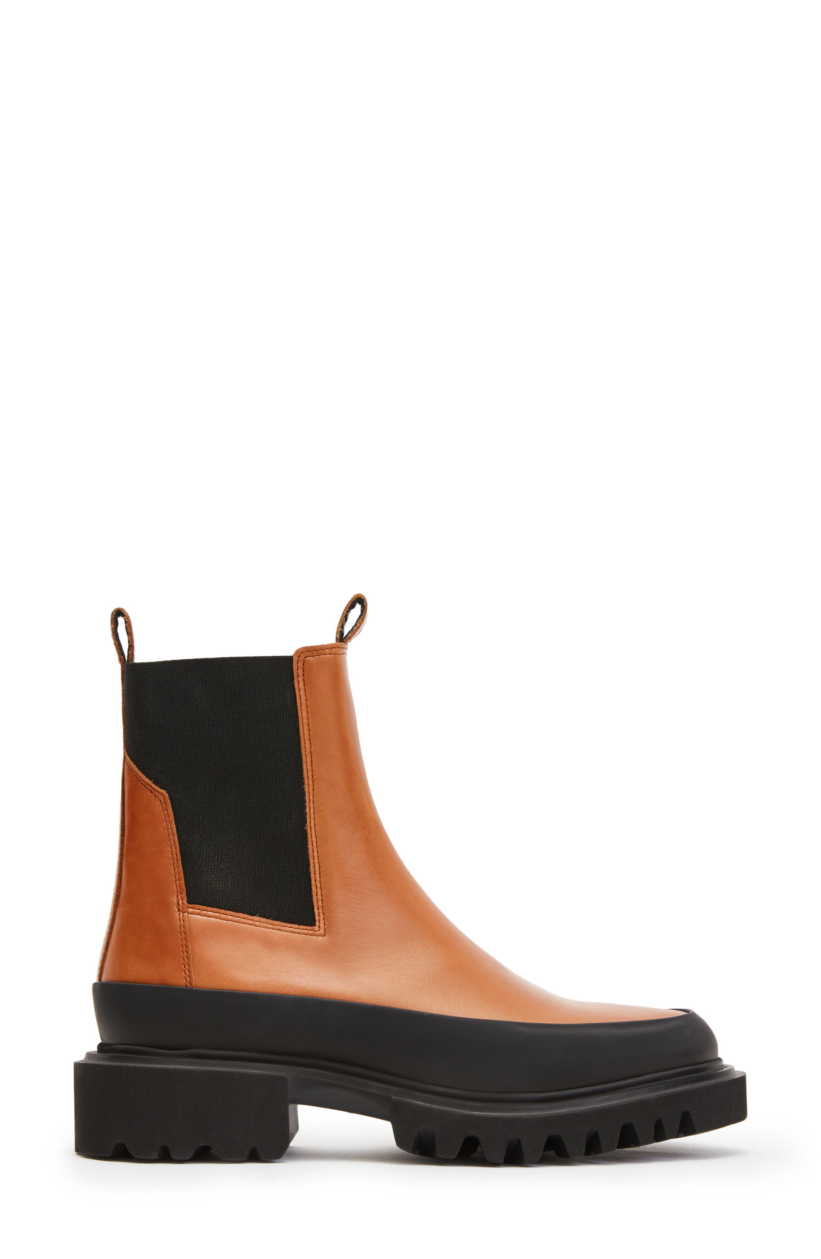 Harlee Lug Sole Chelsea Boot, Alternate, color, TAN BROWN