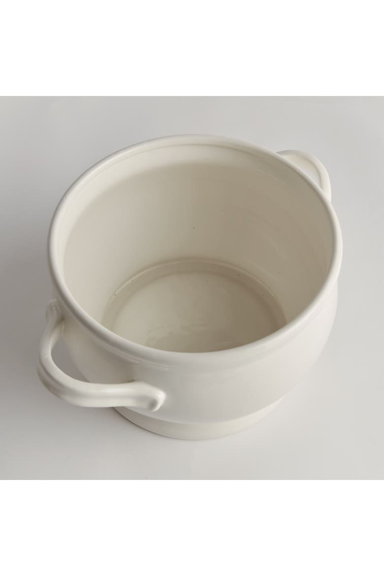 Bradford Footed Bowl, Alternate, color, White