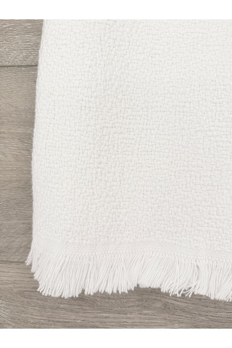 Blissful Throw, Alternate, color, Bright White