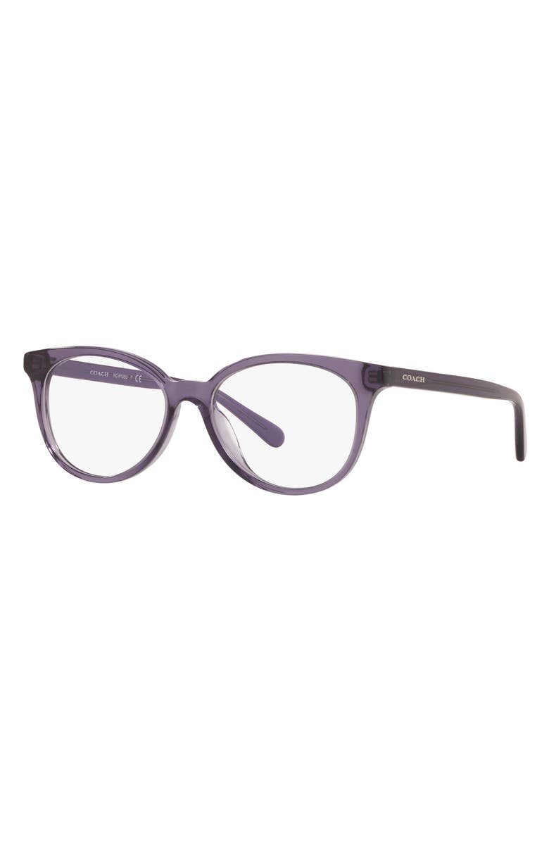 COACH 52mm Oval Optical Glasses, Alternate, color, 