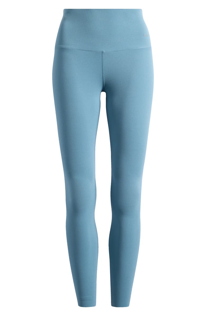 Nike Zenvy Gentle-Support High-Waisted 7/8 Leggings, Alternate, color, Smokey Blue/ Black