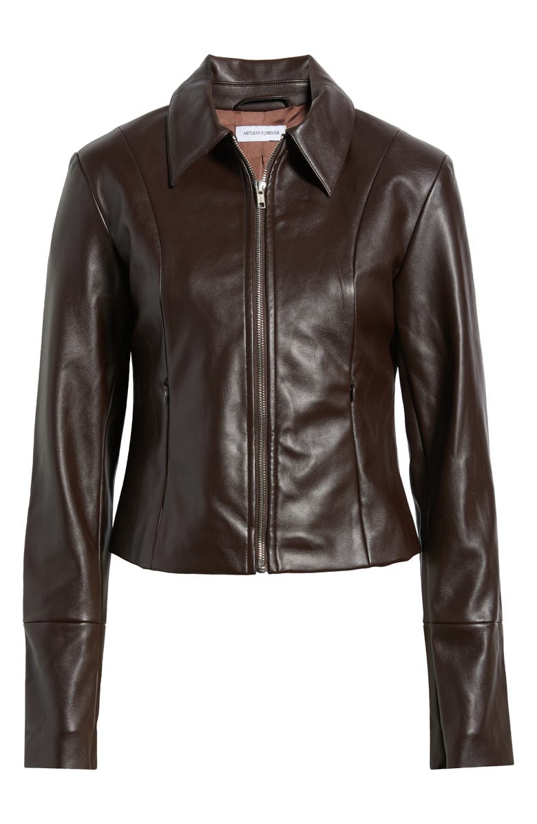 ARTLESS FOREVER Alba Faux Leather Jacket, Alternate, color,
