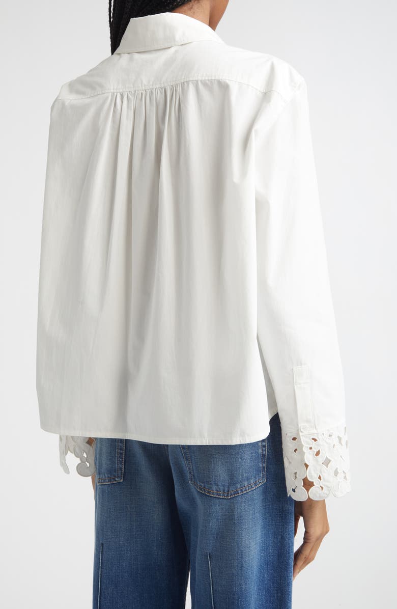 Marimekko Etevyys Keidas Button-Up Shirt, Alternate, color, Off-White