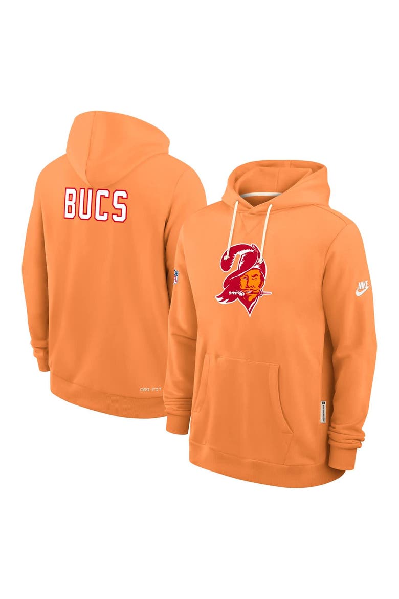 Men's Nike Orange Tampa Bay Buccaneers Sideline Offensive Set Play Performance Pullover Hoodie, Alternate, color, Orange