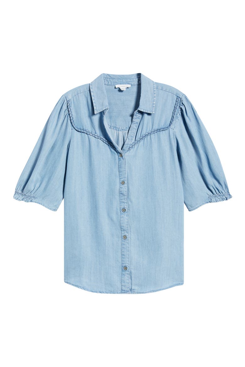 Indira Denim Shirt, Alternate, color, LIGHT WASH