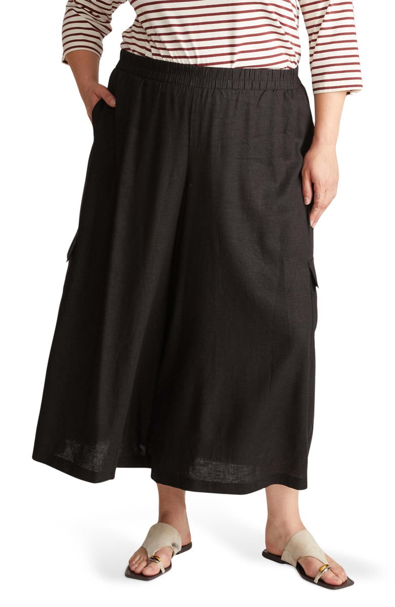 Universal Standard Crop Palazzo Cargo Pants, Main, color, 