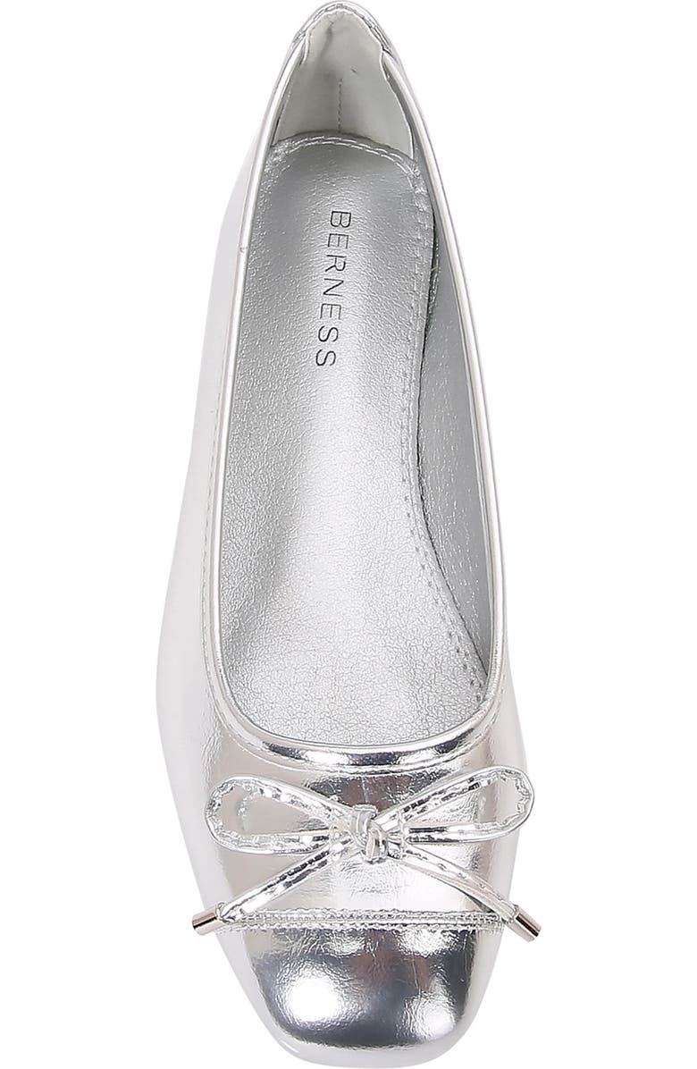BERNESS Olesia Bow Flat, Alternate, color, Silver