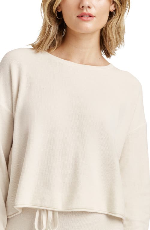 Splendid Michelle Cotton & Silk Blend Sweater In Neutral