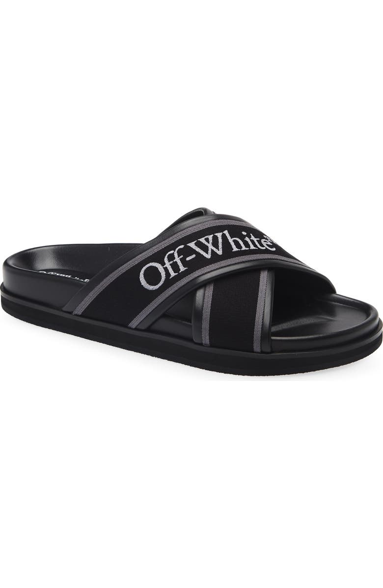 Off-White Cloud Crisscross Slide Sandal, Main, color,