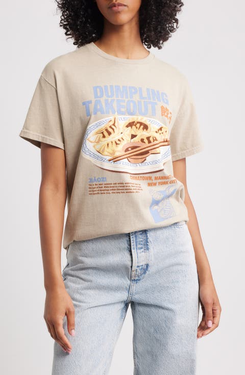 Dumpling Cotton Graphic T-Shirt