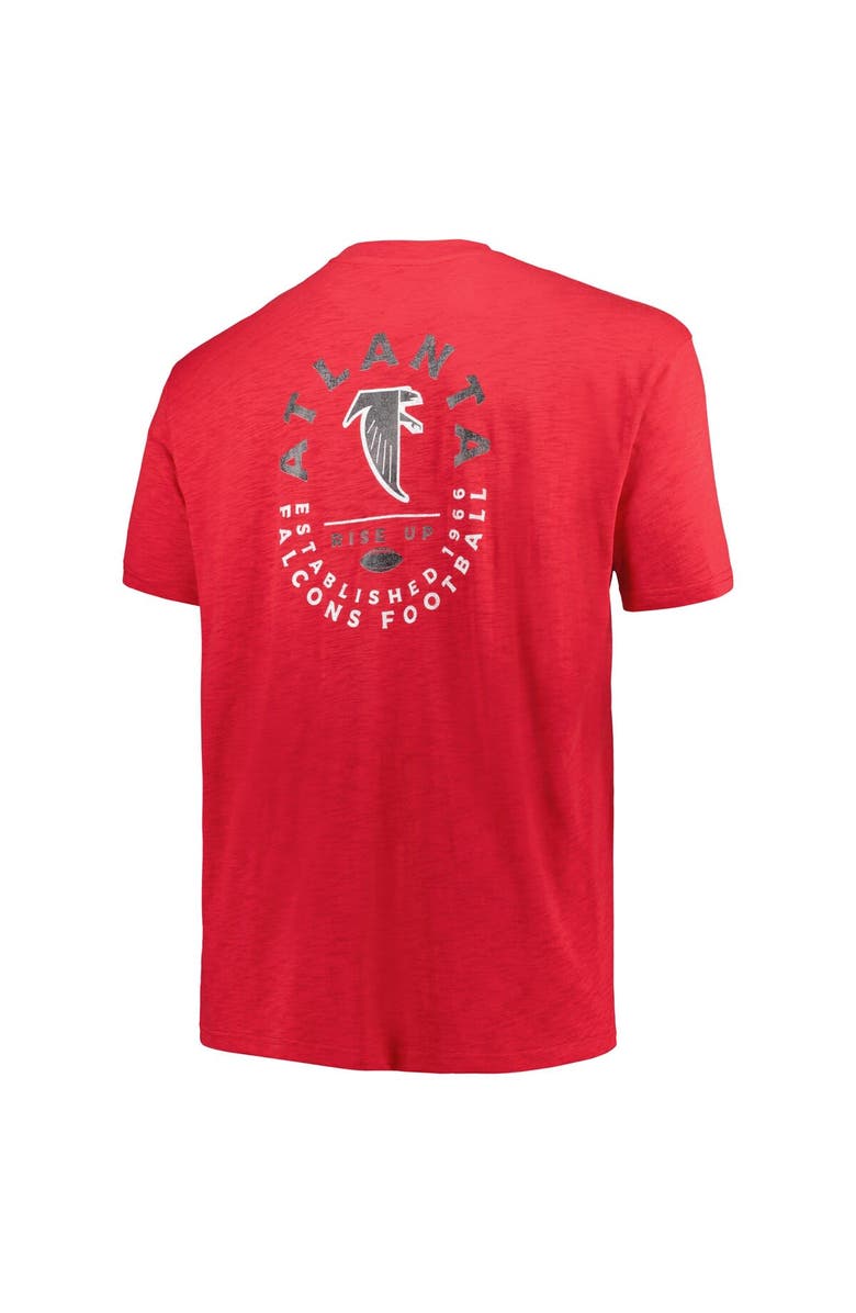 PROFILE Men's Profile Red Atlanta Falcons Big & Tall Two-Hit Throwback T-Shirt, Alternate, color, 