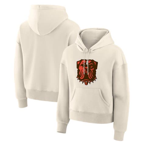 Women
s Fanatics Cream Cleveland Browns Dove Legacy Pullover Hoodie