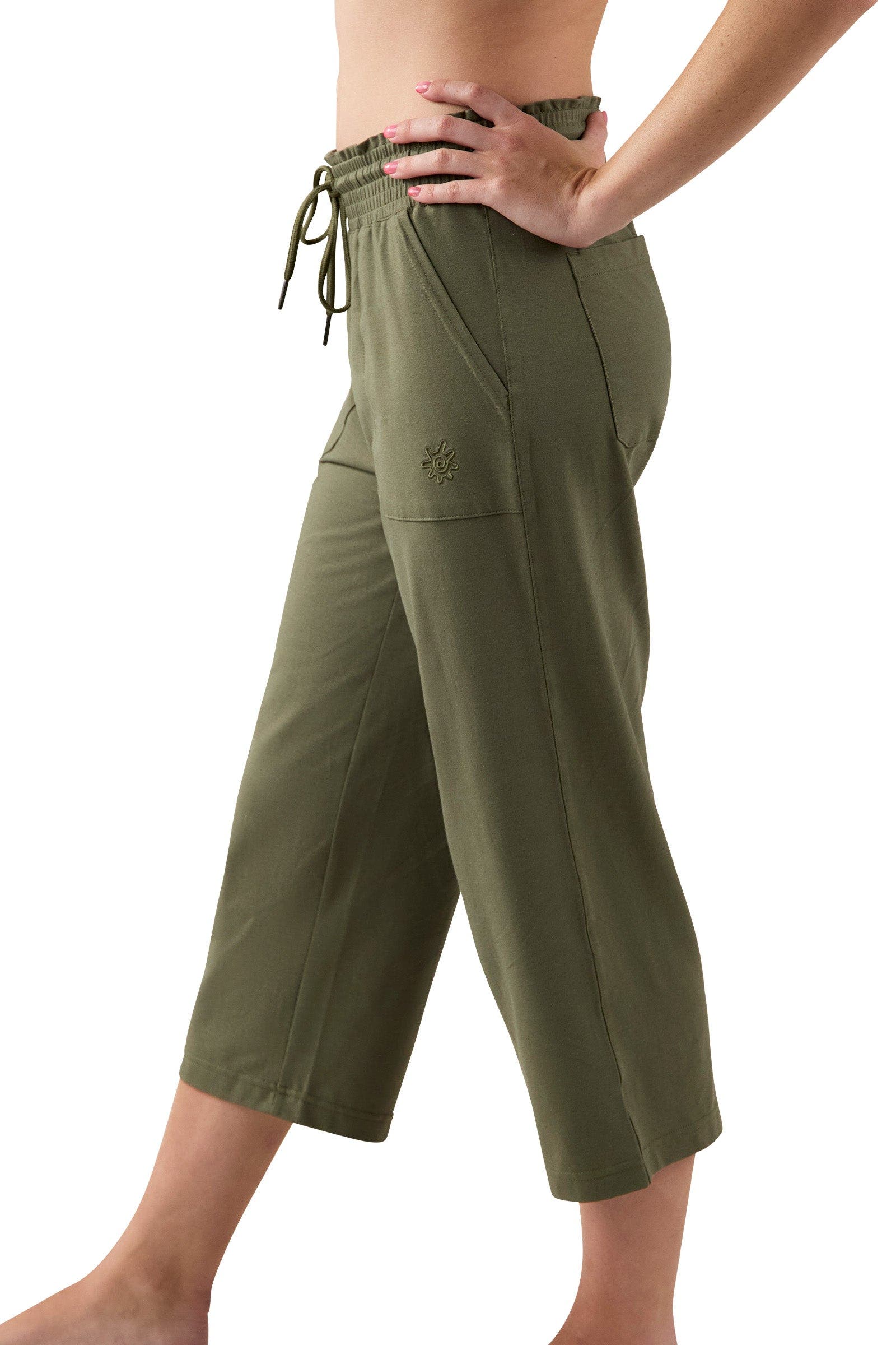 UV Skinz Everyday Wide Leg Capris (Women) | Nordstrom