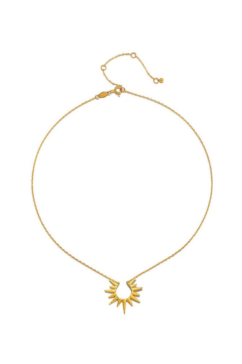 Incandescent Glow Gold Starburst Necklace, Alternate, color, Gold