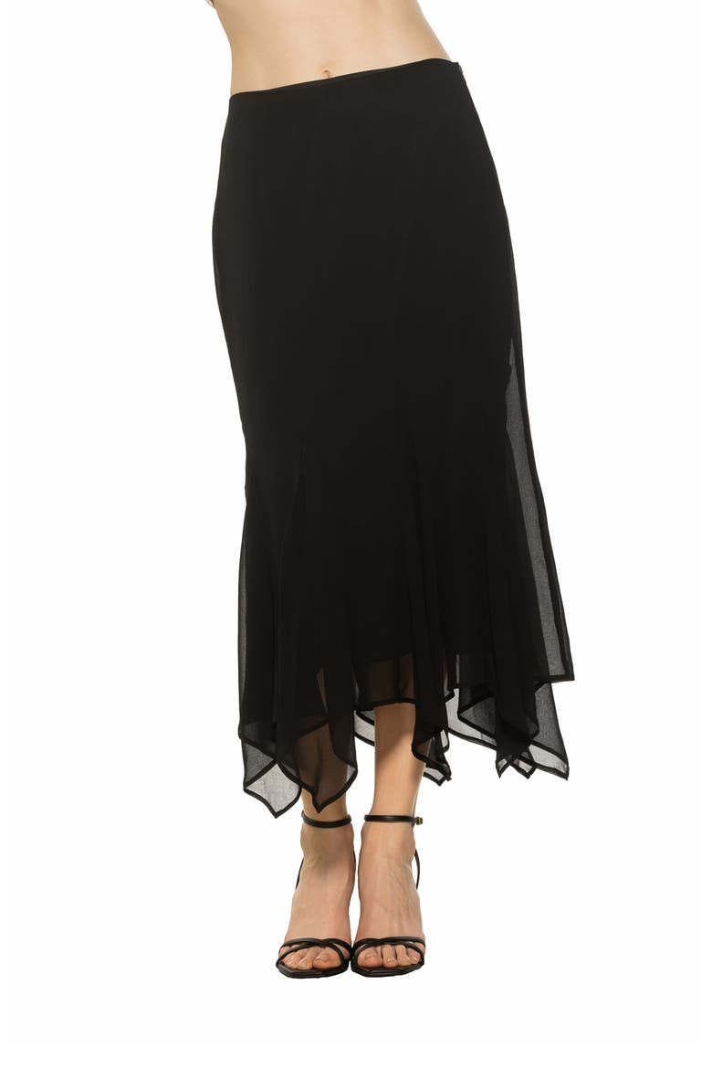 Connor Midi Skirt, Alternate, color, BLACK