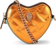 Kurt Geiger London Micro Heart Leather Crossbody Bag