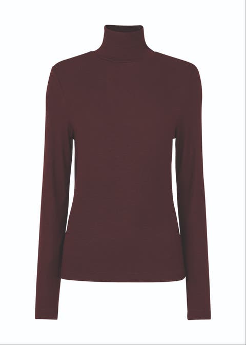 Essential Ribbed Roll Neck Top