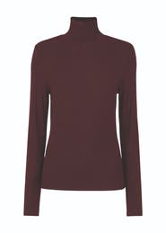 Whistles Essential Ribbed Roll Neck Top